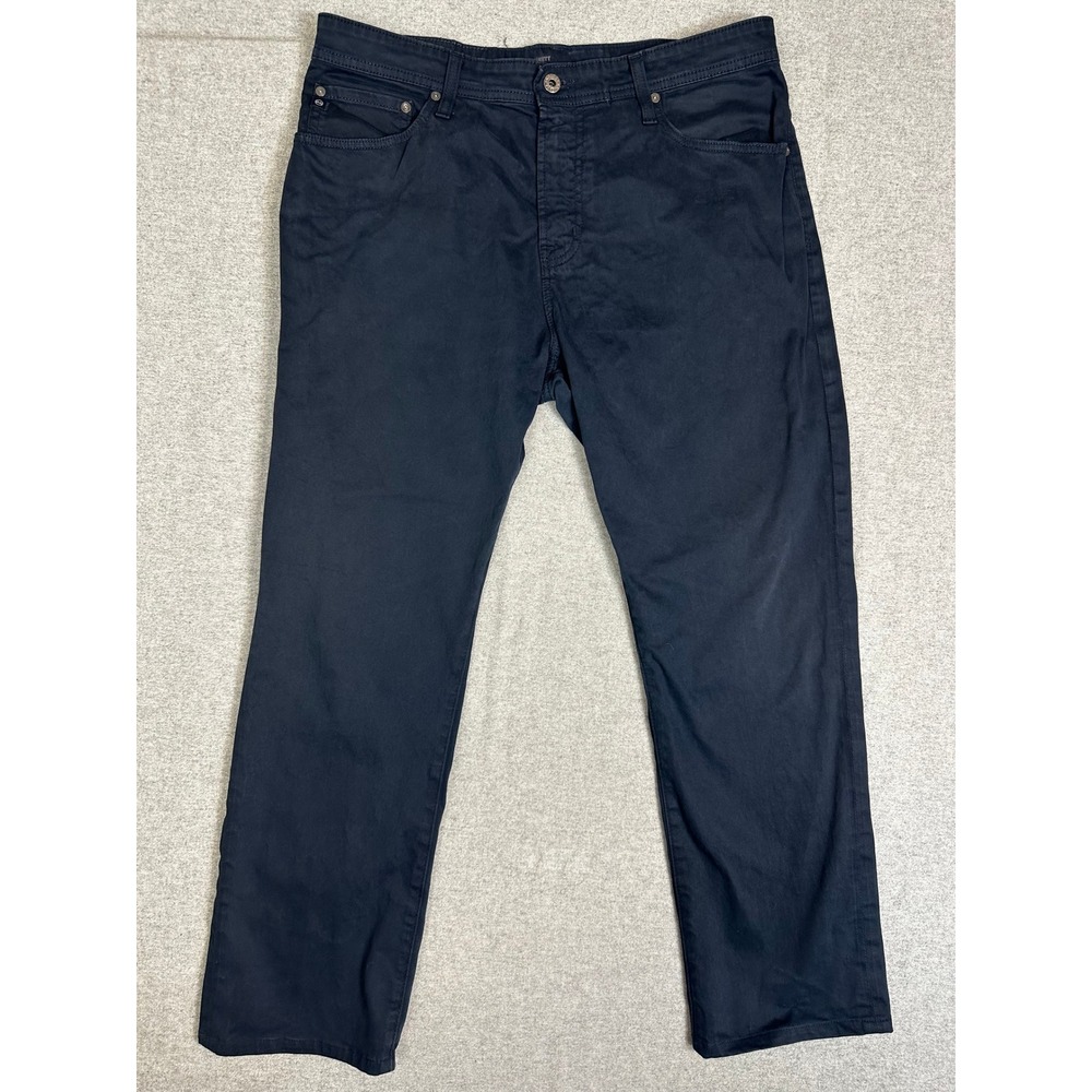 AG The Everett Pants Mens 36x32 (34x28) Navy Blue Slim Straight Five Pocket